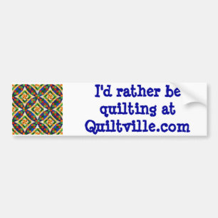 Quiltville Bumper Sticker