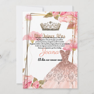 Quince años  invitation