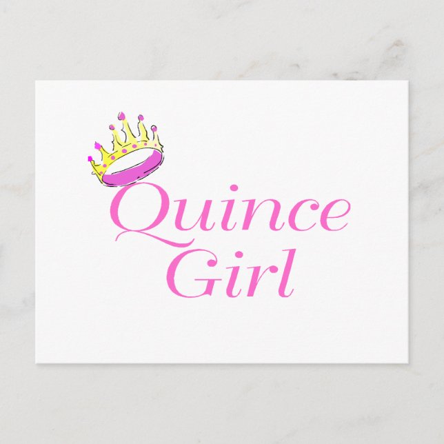 Quince Girl Postcard (Front)