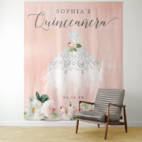 Quinceanera 15th Birthday Party Decor Backdrop