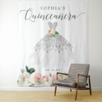 Quinceanera 15th Birthday Party Decor Backdrop