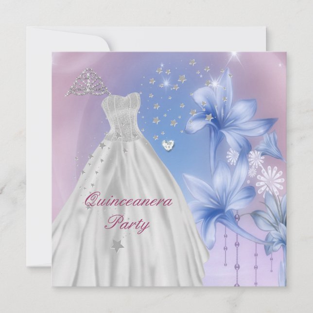 Quinceanera 15th Birthday Party Invitation (Front)