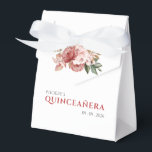 Quinceanera 15th Birthday Pink Floral Botanical Favour Box<br><div class="desc">Set of pink roses rustic floral favour boxed you can easily customise by clicking the "Personalise" button. Perfect for saying thank you to the guests who showed up to celebrate the special day with you</div>