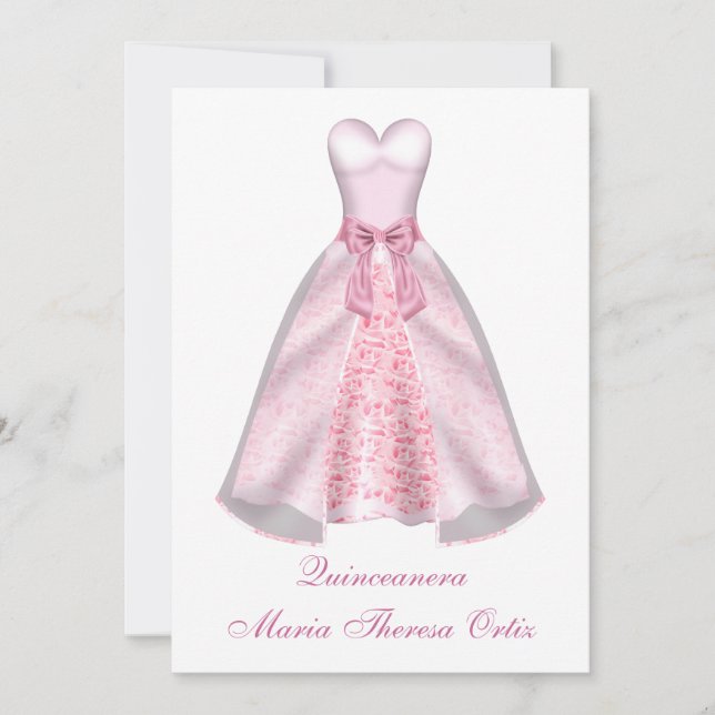 Quinceanera 15th Birthday Reception Invitation (Front)