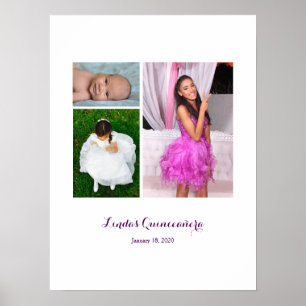 Quinceañera 15th birthday Sign In Party Board