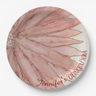 Quinceanera 15th Elegant Birthday Party Paper Plate