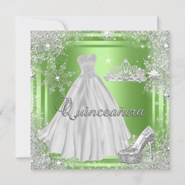 Quinceanera 15th Elite Elegant Birthday Party Invitation (Front)