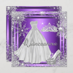 Quinceanera 15th Elite Elegant Birthday Party Invitation
