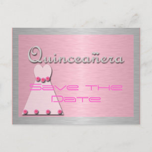 Quinceanera Announcement Postcard