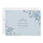Quinceañera Baby Blue Floral Butterflies 16th