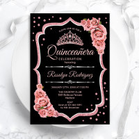 Quinceanera - Black Rose Gold