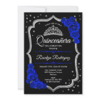 Quinceanera - Black Silver Royal Blue