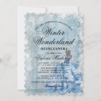 Quinceanera Blue Winter Wonderland Princess