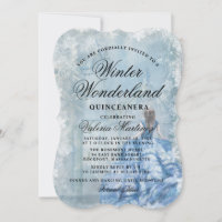 Quinceanera Blue Winter Wonderland Princess