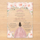 Quinceañera Blush Pink Floral Rose Gold Princess