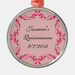 Quinceanera Custom Ornament Favours