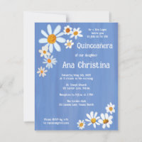 Quinceañera Daisy Bouquet Handpainted Custom Photo