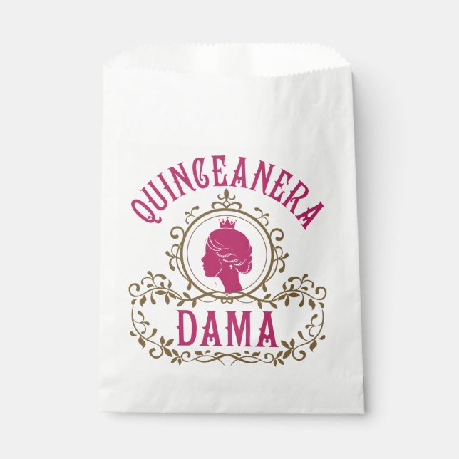 Quinceanera Dama Favour Bags (Front)