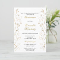 Quinceañera de tema oro