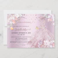 Quinceanera Dusty Rose Glitter Gown Sweet Peas