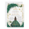 Quinceañera Emerald Green Floral Gold Princess