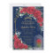 Quinceañera Enchanted Red Roses Floral Navy Blue
