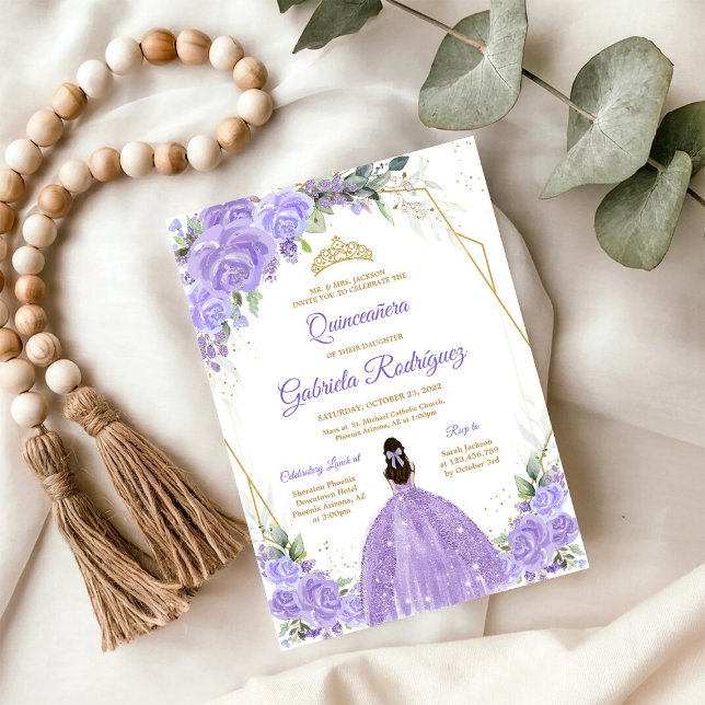 Quinceanera Floral Invitation (Creator Uploaded)