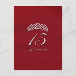 Quinceañera for the 15th birthday postcard