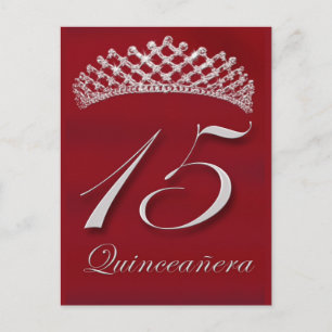 Quinceañera for the 15th birthday postcard