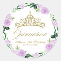 Quinceanera God Tiara Purple Lilac Floral 