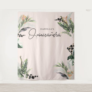 Quinceañera   Greenery & Terra Cotta Jungle   Tapestry