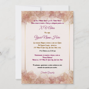 Quinceañera Invitation