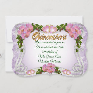 Quinceanera invitation 15th Birthday elegant