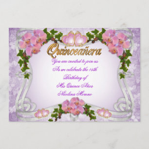 Quinceanera invitation 15th Birthday elegant