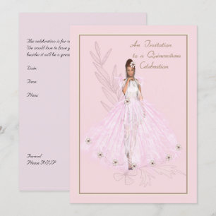 Quinceanera Invitation for Young Girl