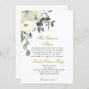 Quinceanera invitation in Spanish