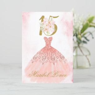 Quinceanera invitation in Spanish