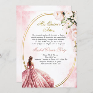 Quinceanera invitation in Spanish
