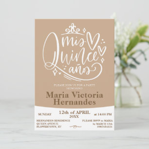 Quinceañera invitation template