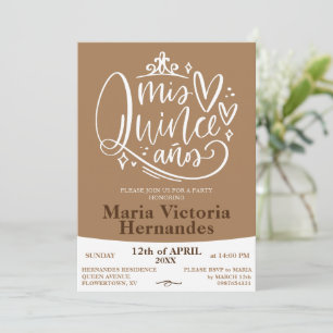 Quinceañera invitation template