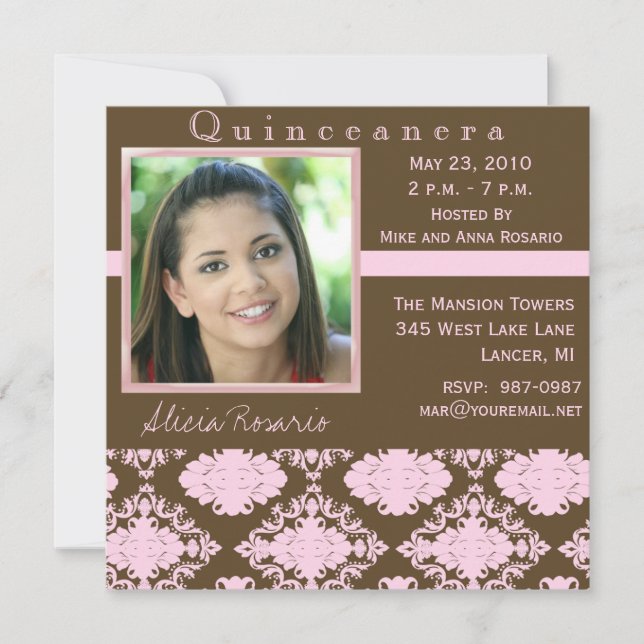 Quinceanera Invitations (Front)