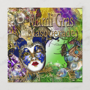 Quinceanera masquerade mask PERSONALIZE Invitation