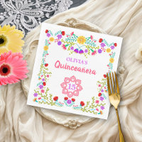 Quinceanera Mexican Fiesta Flowers 15th Birthday