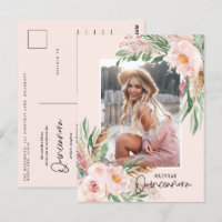 Quinceañera pale pink girly floral photo birthday 