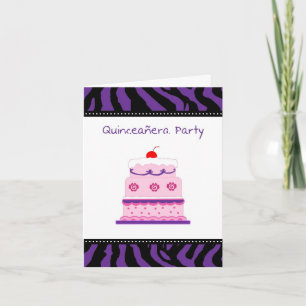 Quinceanera Party Invitation Card