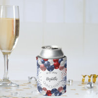 Quinceanera patriotic USA red white blue flag