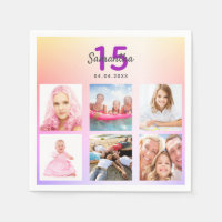 Quinceanera pink purple rose gold name