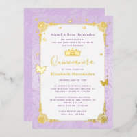 Quinceañera Princess Lilac Purple Floral