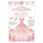 Quinceañera QR Code Blush Pink Rose Floral 