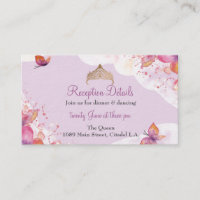 Quinceañera Reception in watercolor & butterflies